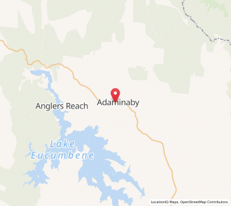 Map of Adaminaby, New South Wales