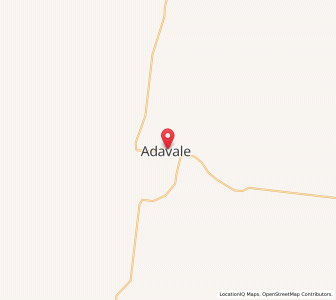 Map of Adavale, Queensland