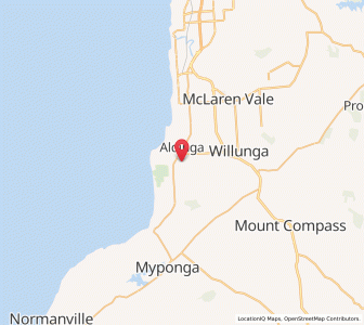 Map of Aldinga, South Australia