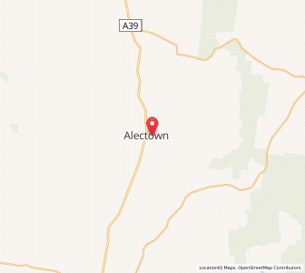Map of Alectown, New South Wales
