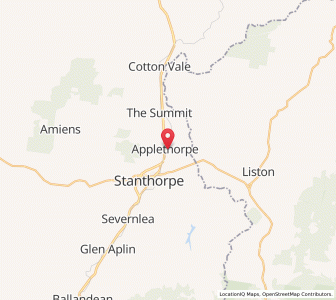 Map of Applethorpe, Queensland