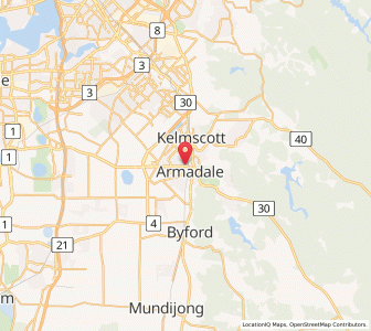 Map of Armadale, Western Australia