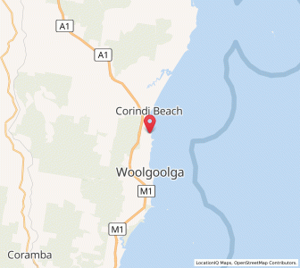 Map of Arrawarra, New South Wales