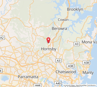 Map of Asquith, New South Wales