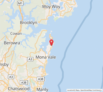 Map of Avalon, New South Wales