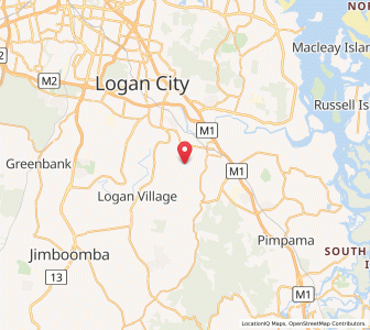 Map of Bahrs Scrub, Queensland