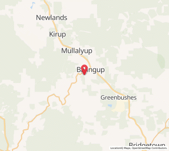 Map of Balingup, Western Australia