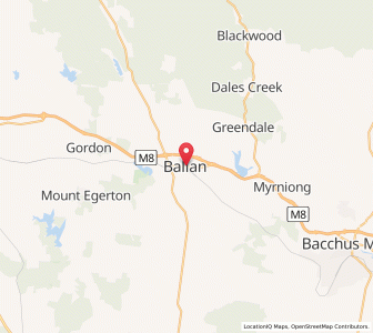 Map of Ballan, VictoriaVictoria