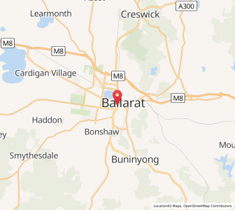 Map of Ballarat, VictoriaVictoria