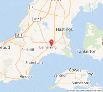 Map of Balnarring, VictoriaVictoria