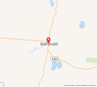 Map of Balranald, New South Wales