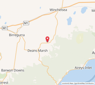 Map of Bambra, VictoriaVictoria