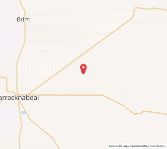 Map of Bangerang, VictoriaVictoria