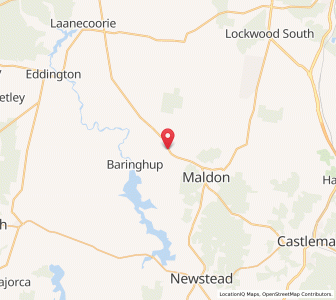 Map of Baringhup East, VictoriaVictoria