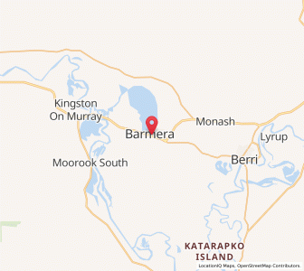 Map of Barmera, South Australia