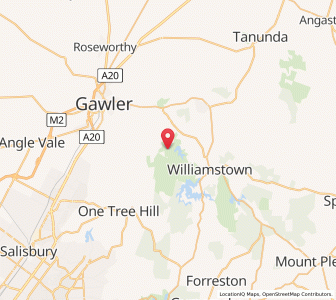 Map of Barossa, South Australia