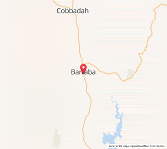 Map of Barraba, New South Wales