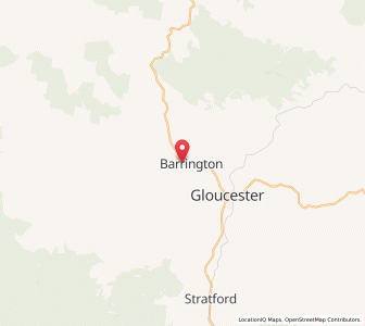 Map of Barrington, New South Wales