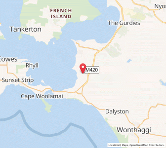 Map of Bass, VictoriaVictoria