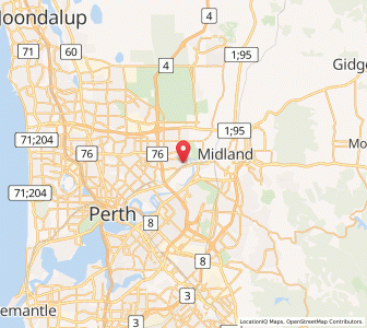 Map of Bassendean, Western Australia