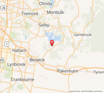 Map of Beaconsfield Upper, VictoriaVictoria