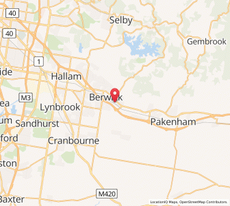 Map of Beaconsfield, VictoriaVictoria