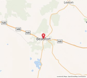 Map of Beaufort, VictoriaVictoria