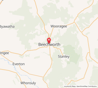 Map of Beechworth, VictoriaVictoria