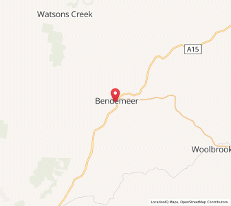 Map of Bendemeer, New South Wales