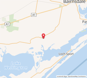 Map of Bengworden, VictoriaVictoria