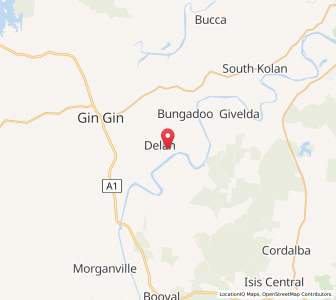 Map of Berrembea, Queensland