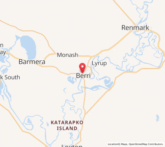 Map of Berri, South Australia