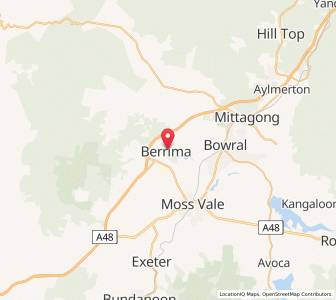Map of Berrima, New South Wales