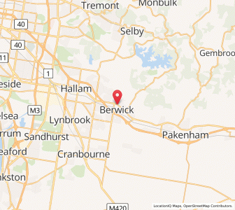 Map of Berwick, VictoriaVictoria