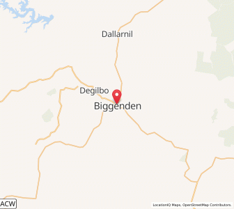 Map of Biggenden, Queensland