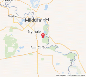 Map of Billabong, VictoriaVictoria