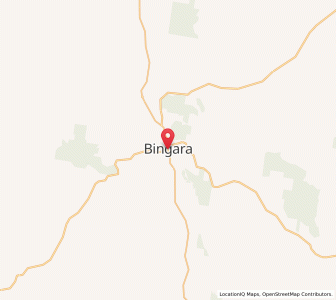 Map of Bingara, New South Wales