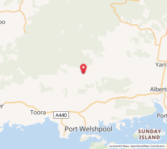 Map of Binginwarrie, VictoriaVictoria