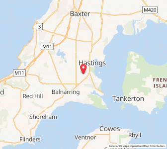 Map of Bittern, VictoriaVictoria