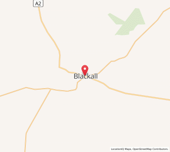 Map of Blackall, Queensland