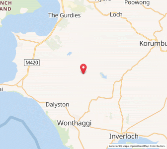 Map of Blackwood Forest, VictoriaVictoria