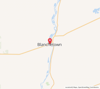 Map of Blanchetown, South Australia