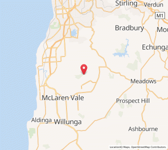 Map of Blewitts Springs, South Australia