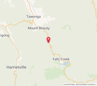 Map of Bogong, VictoriaVictoria