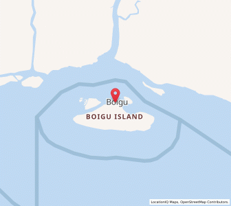 Map of Boigu, Queensland