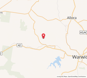 Map of Bony Mountain, Queensland