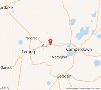 Map of Boorcan, VictoriaVictoria