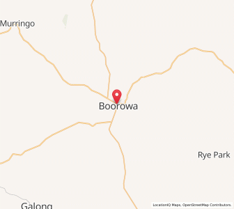 Map of Boorowa, New South Wales
