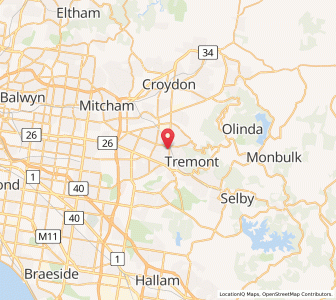 Map of Boronia, VictoriaVictoria