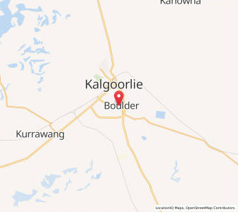 Map of Boulder, Western Australia